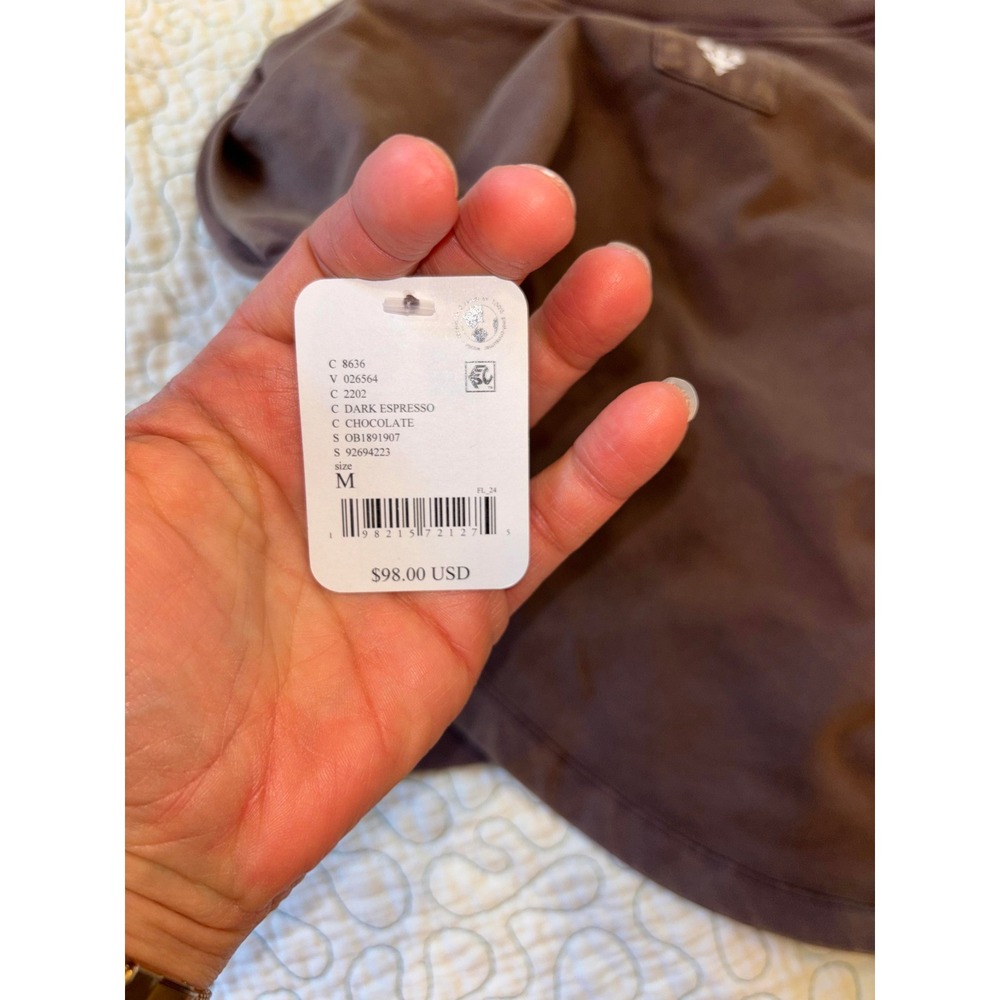 Free People Movement Crossover Top Dark Espresso Brown Size Medium - Picture 6 of 6